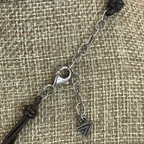 SILPADA Shell, Silver & Leather Necklace N1446 - Picture 8 of 8